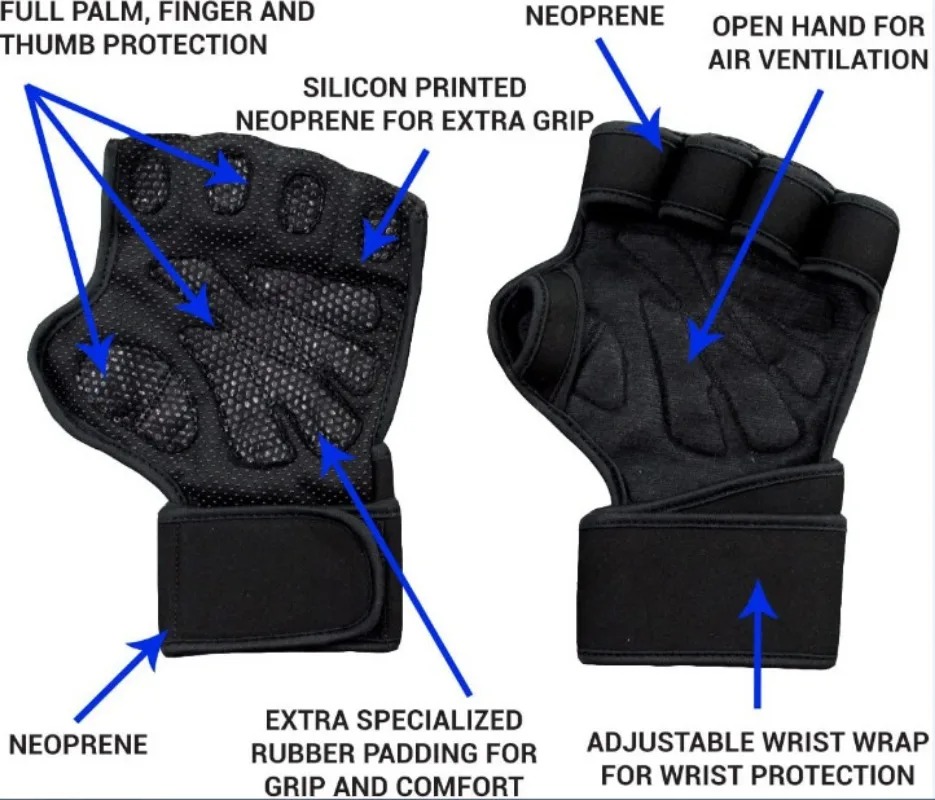 Halbfinger-Fitnesshandschuhe f – Weightlifting Gloves Bewertung und Preis