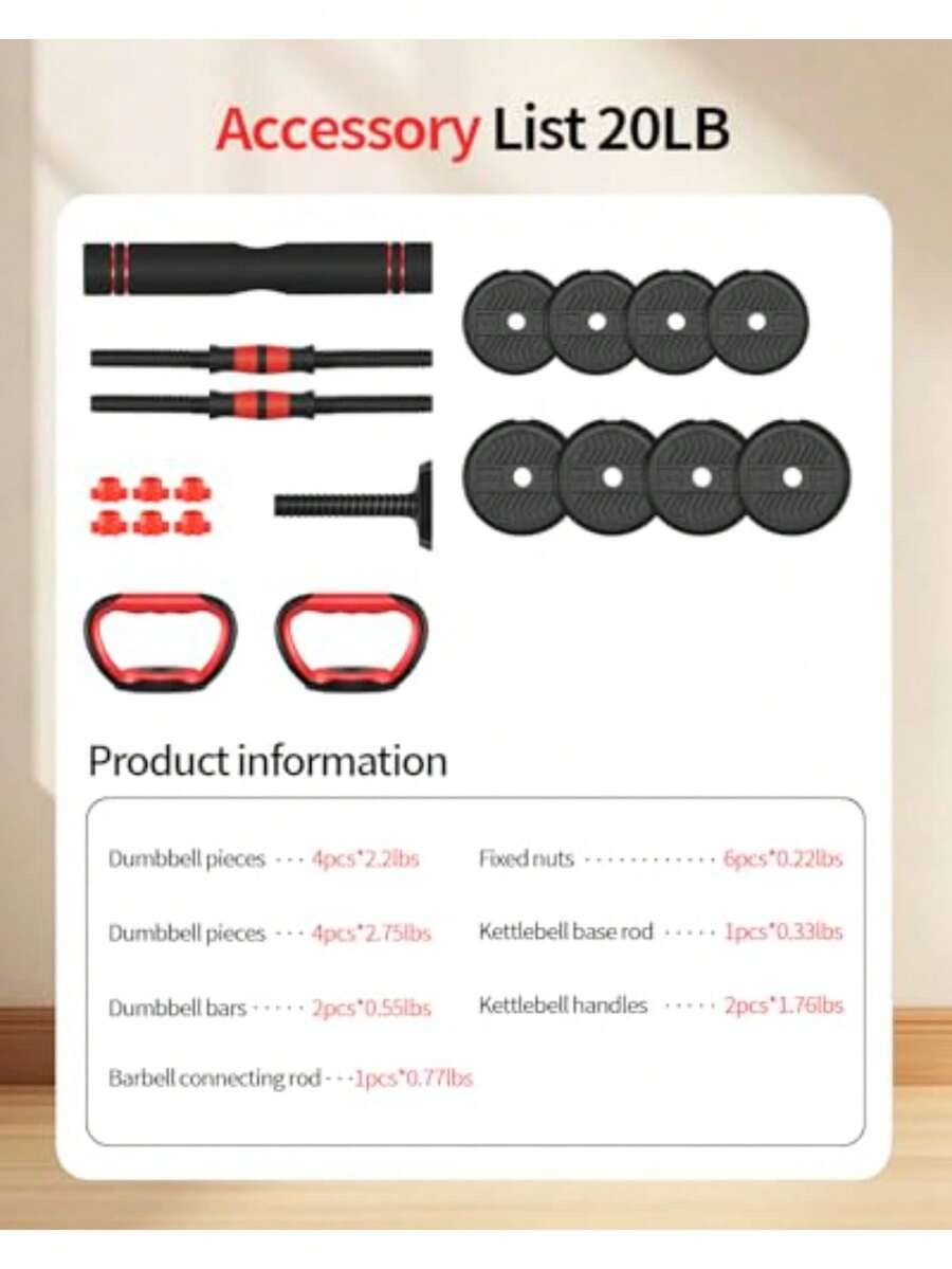 Verstellbare Hanteln, 20/30/40 – Kettlebell Bewertung und Preis